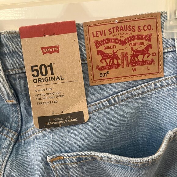 Women's Levi jeans 501 size 6 - Picture 3 of 8